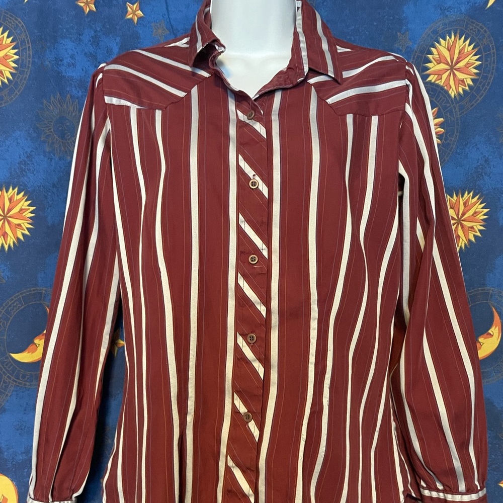 70s vintage Tem Tex western striped shirt